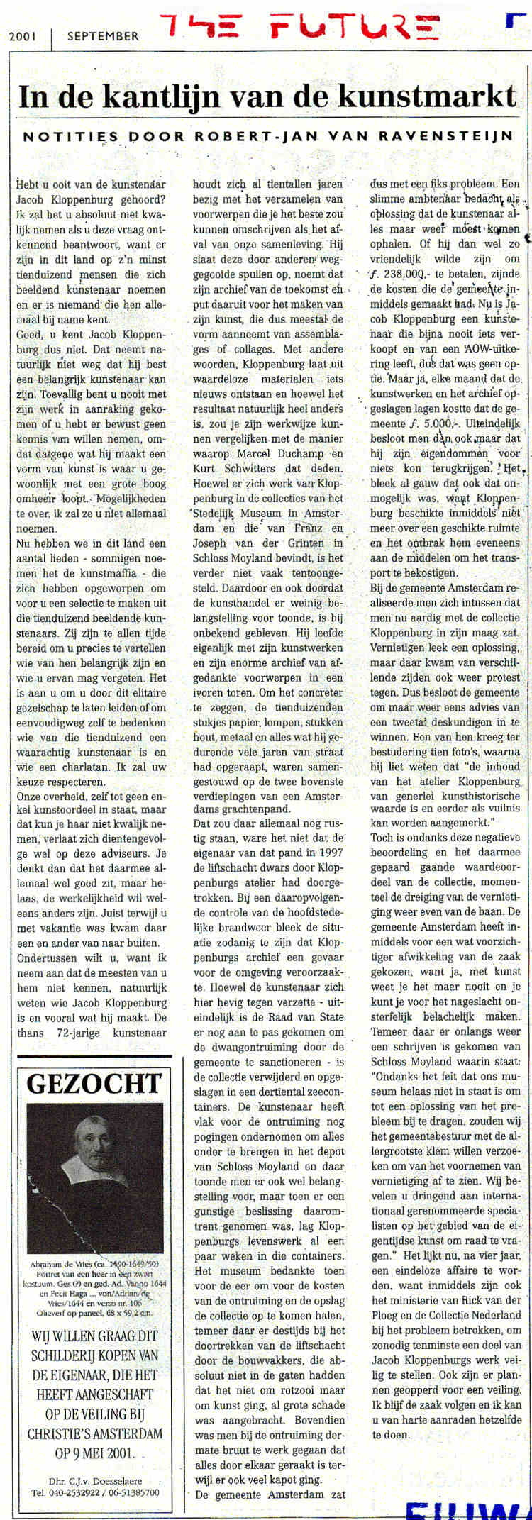 2001 - September - Kunst&Antiek